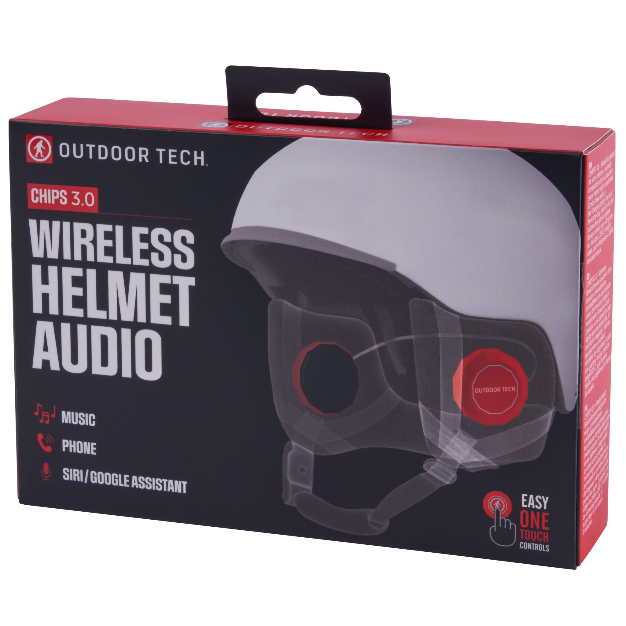 Outdoor Tech - Chips 3.0 - True Wireless Bluetooth Helmet Speakers for  Skiing, Snowboarding Mountain Biking, and Climbing, Blue