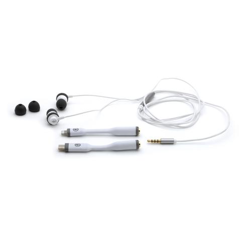 Minnows Universal - Wired Earbuds with USB C and Lightning Adapters